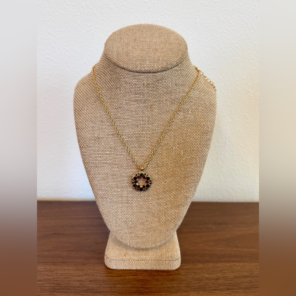 Christmas Wreath Necklace